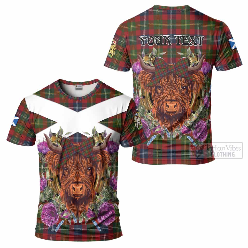 Forrester (Foster) Tartan T-Shirt Scottish Thistle Heilan Coo