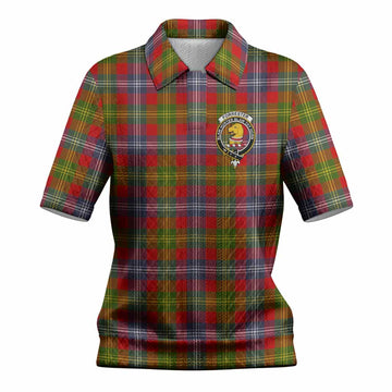 Forrester (Foster) Tartan Women’s Polo Sweater Top with Family Crest