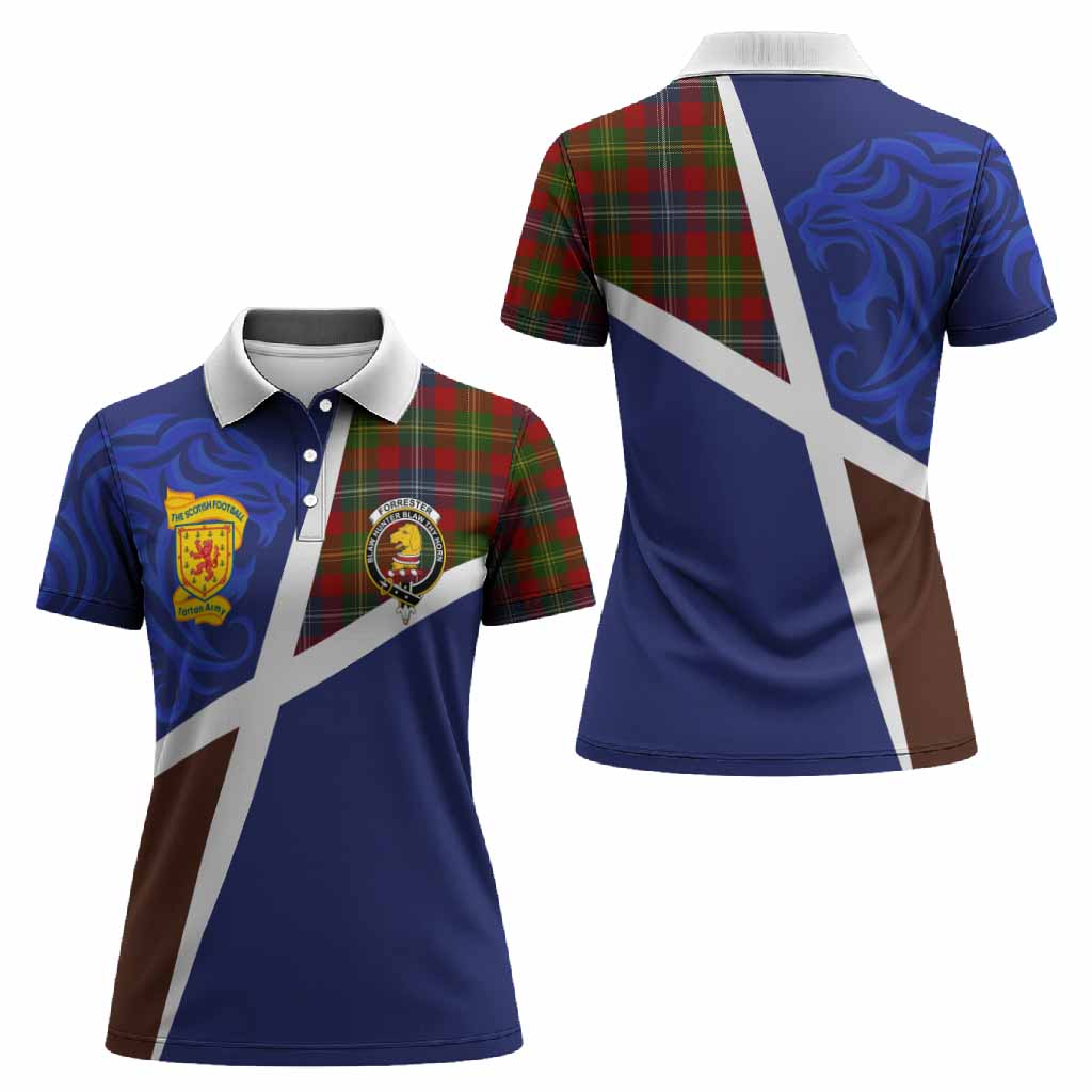 Forrester (Foster) The Scottish Football Crest Women Polo Shirt Lion-Tartan Army