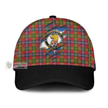 Forrester Modern Tartan Classic Cap with Family Crest In Me Style