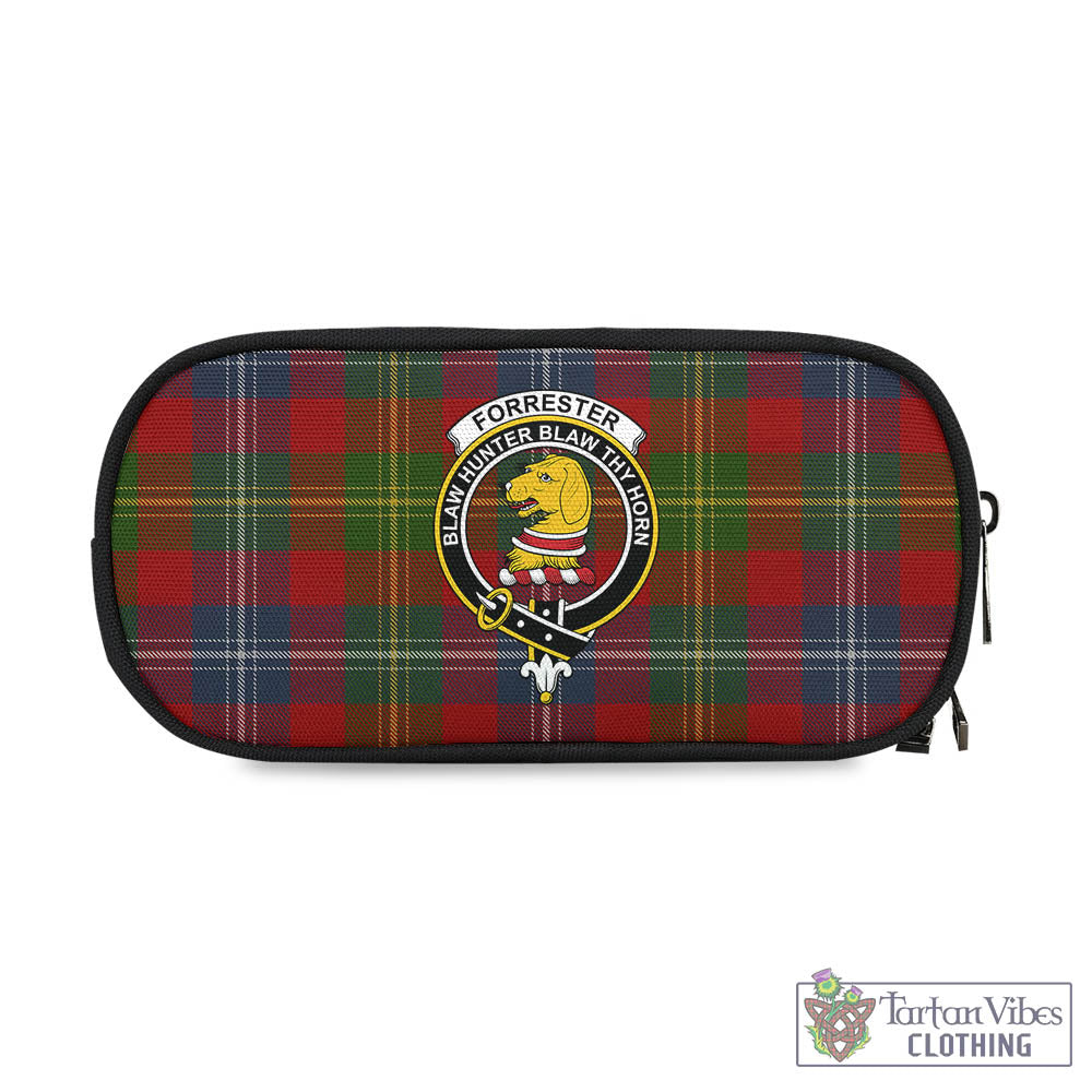 Tartan Vibes Clothing Forrester or Foster Tartan Pen and Pencil Case with Family Crest
