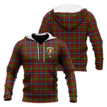 Forrester (Foster) Tartan Knitted Hoodie with Family Crest