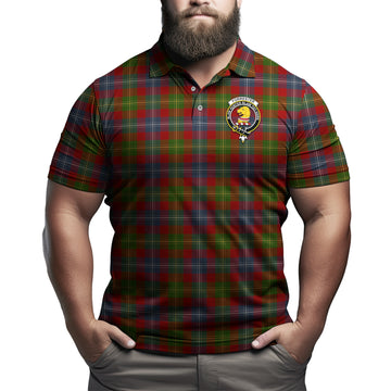 Forrester (Foster) Tartan Men's Polo Shirt with Family Crest