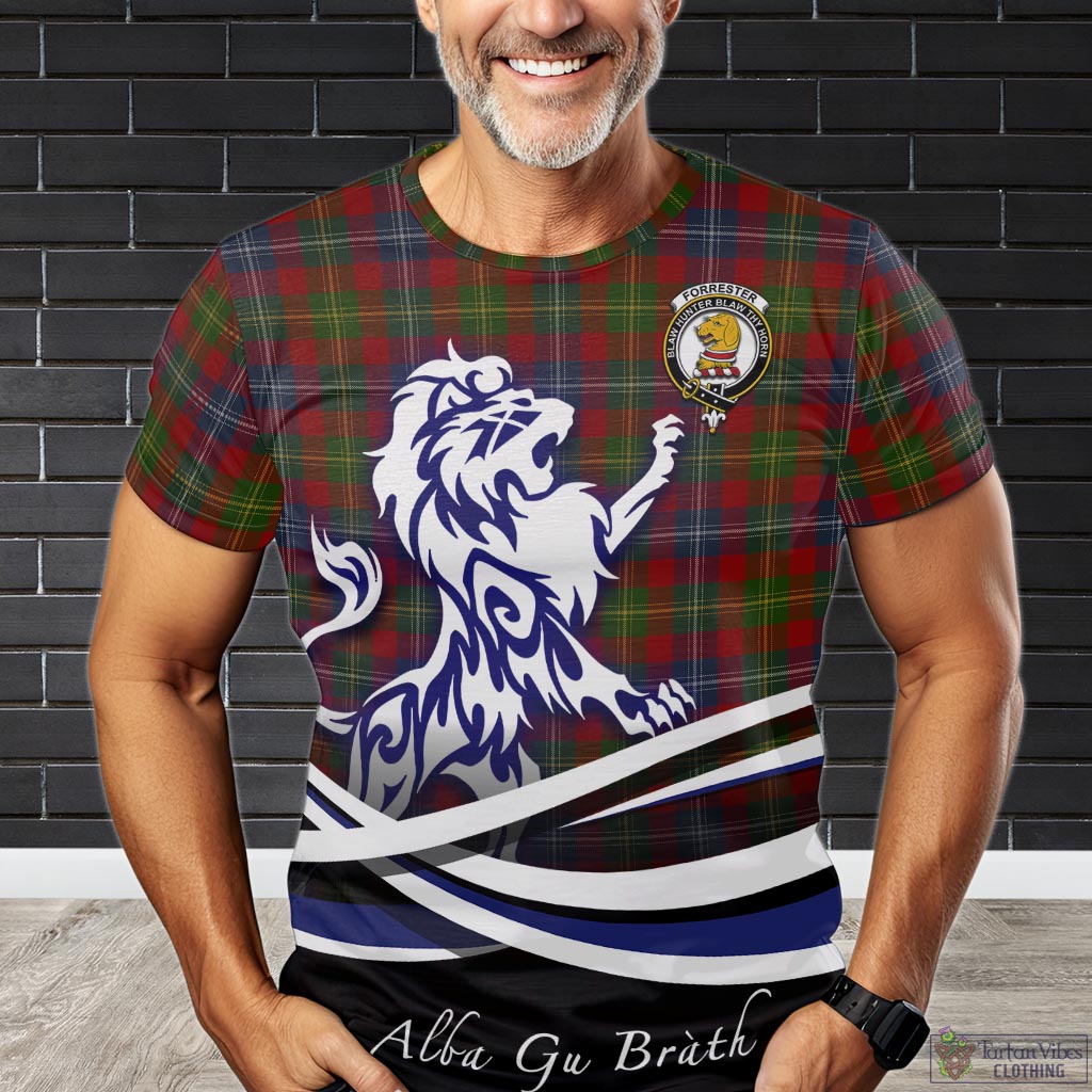 forrester-or-foster-tartan-t-shirt-with-alba-gu-brath-regal-lion-emblem