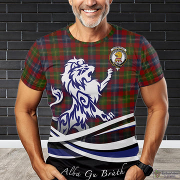 Forrester Tartan T-Shirt with Alba Gu Brath Regal Lion Emblem