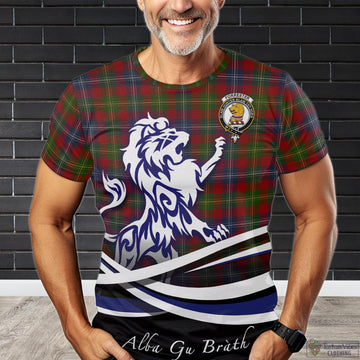 Forrester (Foster) Tartan T-Shirt with Alba Gu Brath Regal Lion Emblem
