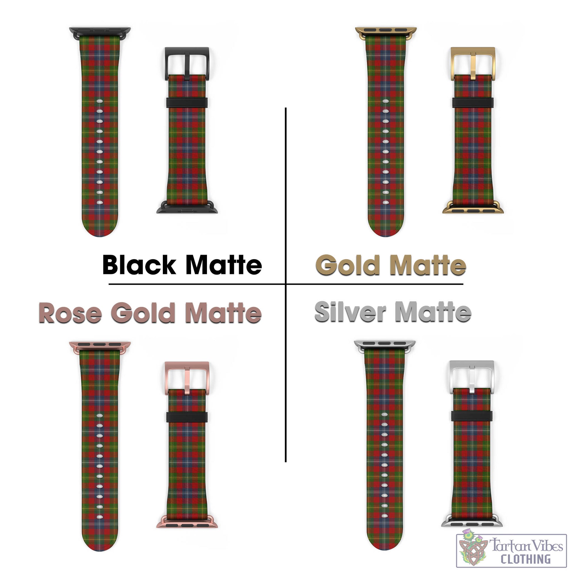 Tartan Vibes Clothing Forrester or Foster Tartan Watch Band