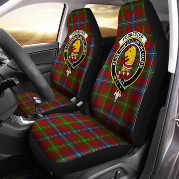 Forrester or Foster Tartan Car Seat Cover with Family Crest One Size - Tartanvibesclothing