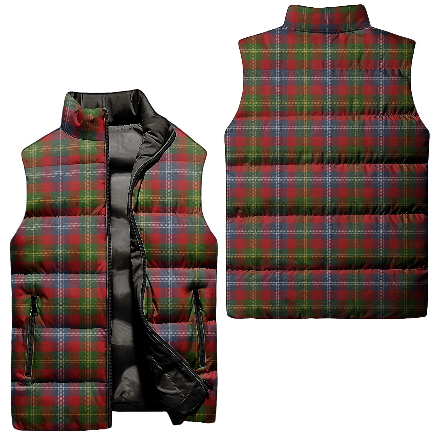 Forrester or Foster Tartan Sleeveless Puffer Jacket Unisex - Tartanvibesclothing