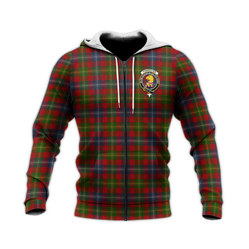 Forrester (Foster) Tartan Knitted Hoodie with Family Crest