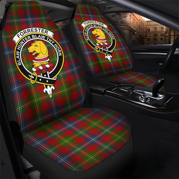 Forrester or Foster Tartan Car Seat Cover with Family Crest - Tartanvibesclothing