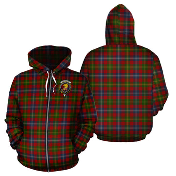 Forrester Tartan Hoodie with Family Crest