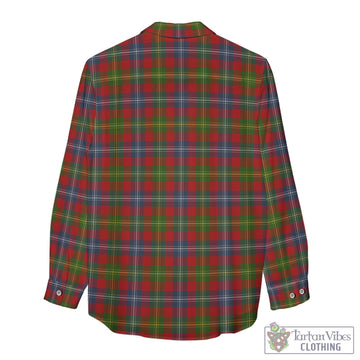 Tartan Vibes Clothing Forrester or Foster Tartan Womens Casual Shirt with Family Crest
