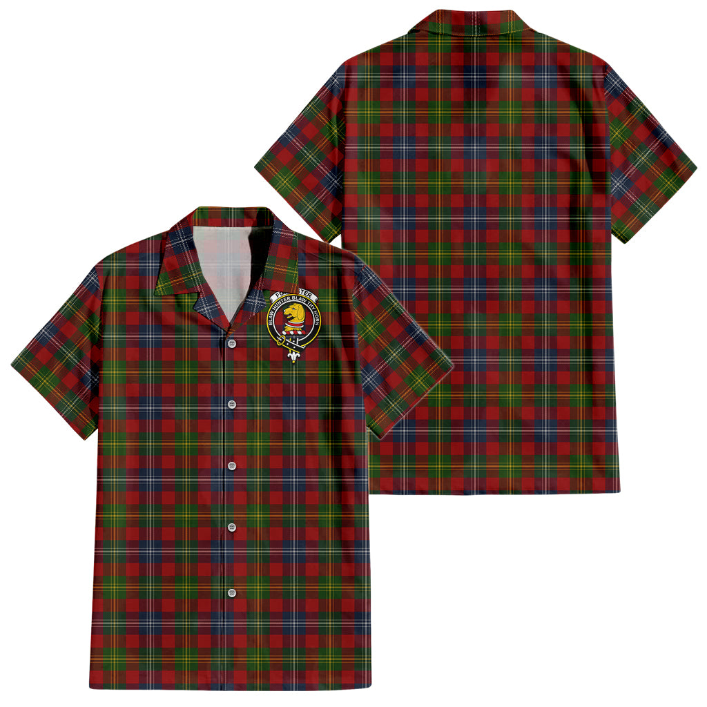 forrester-or-foster-tartan-short-sleeve-button-down-shirt-with-family-crest
