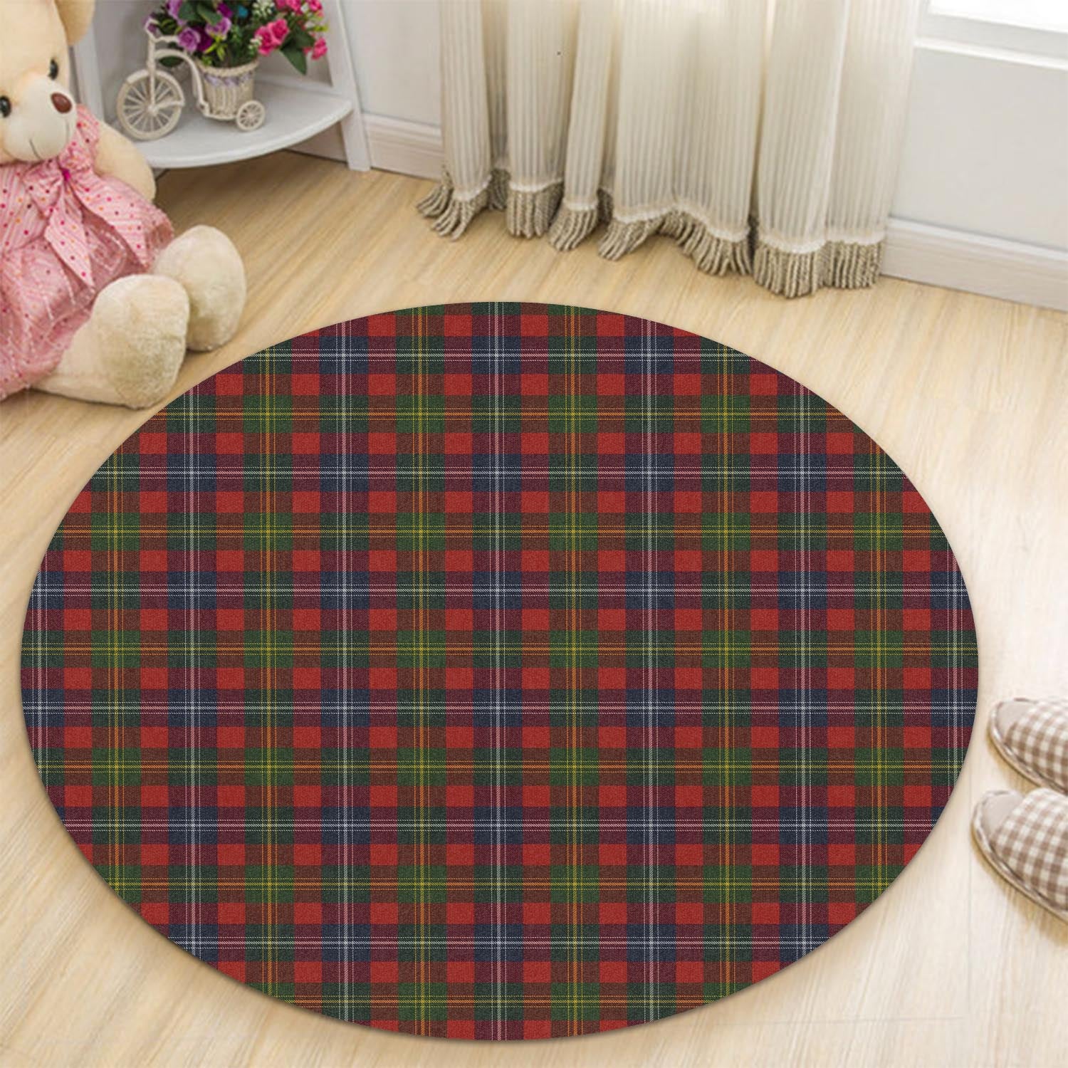 Forrester or Foster Tartan Round Rug - Tartanvibesclothing