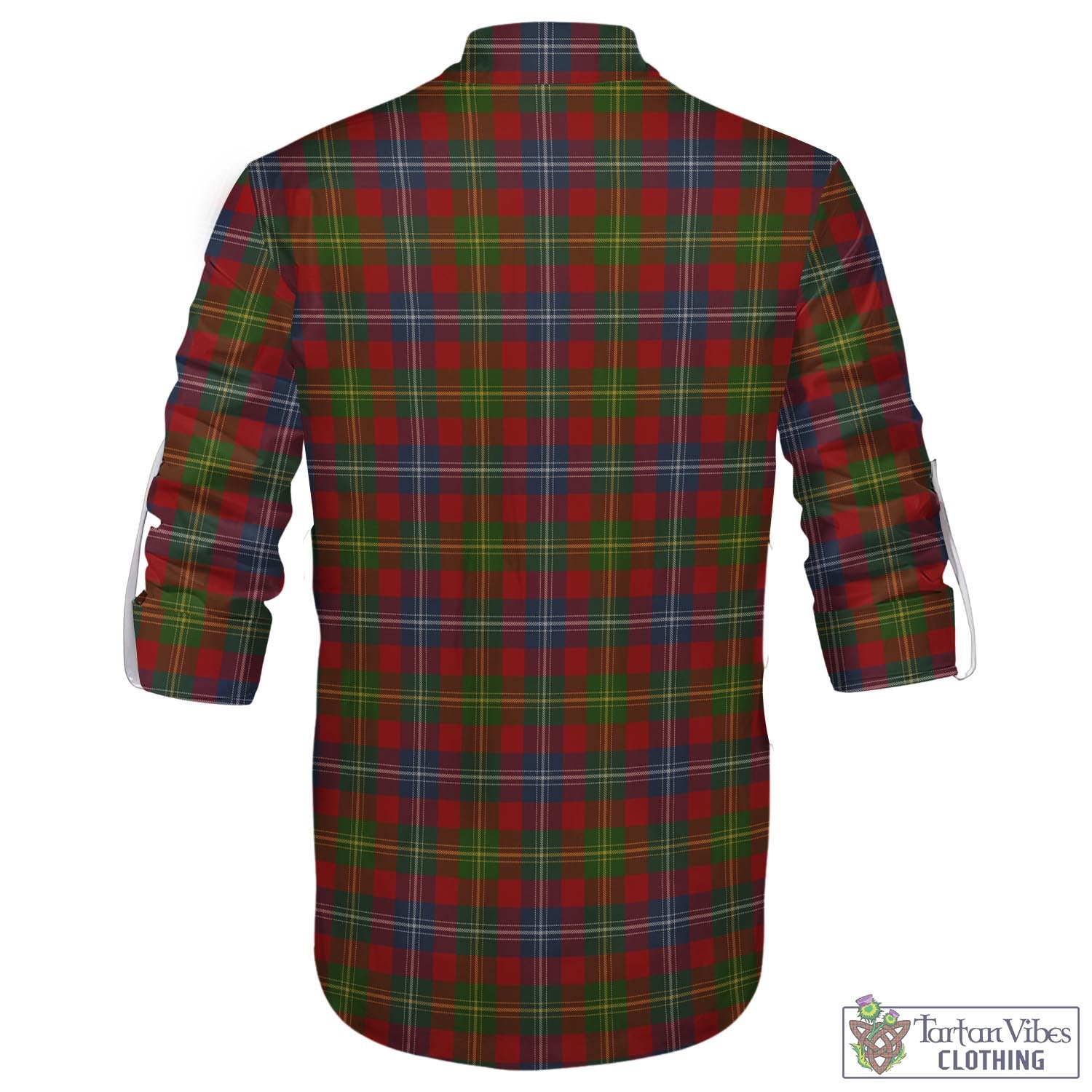 Tartan Vibes Clothing Forrester or Foster Tartan Men's Scottish Traditional Jacobite Ghillie Kilt Shirt