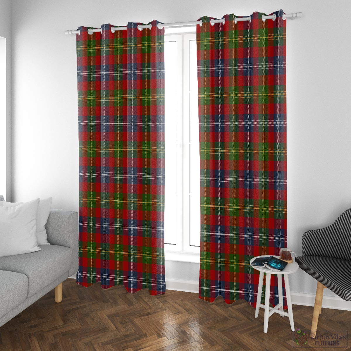 Forrester or Foster Tartan Window Curtain