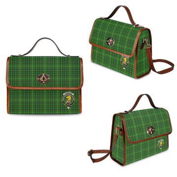 Forrester Hunting Tartan Waterproof Canvas Bag with Family Crest
