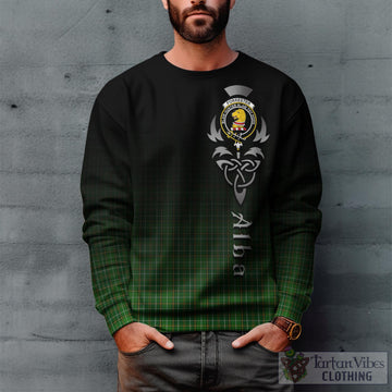 Forrester Hunting Tartan Sweatshirt Featuring Alba Gu Brath Family Crest Celtic Inspired