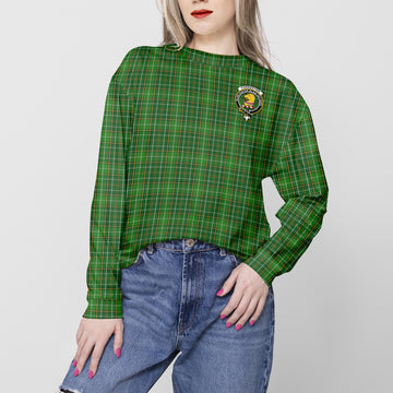 Forrester Hunting Tartan Sweatshirt with Family Crest
