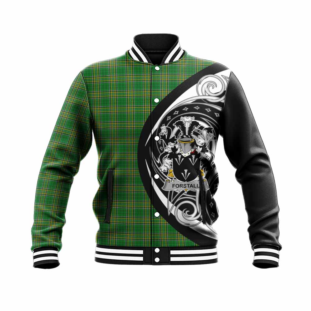 Tartan Vibes Clothing Forstall Irish Clan Baseball Jacket Celtic Circle Style