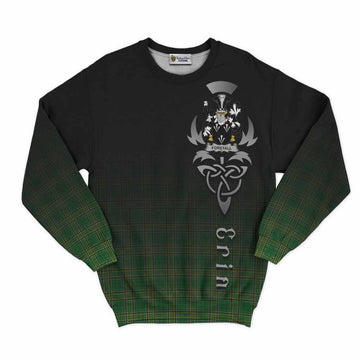 Forstall Irish Clan Sweatshirt with Coat of Arms Erin Go Bragh Celtic Inspired Unisex - Tartan Vibes Clothing