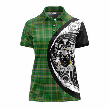 Forstall Irish Clan Women's Polo Shirt Celtic Circle Style Women - Tartan Vibes Clothing