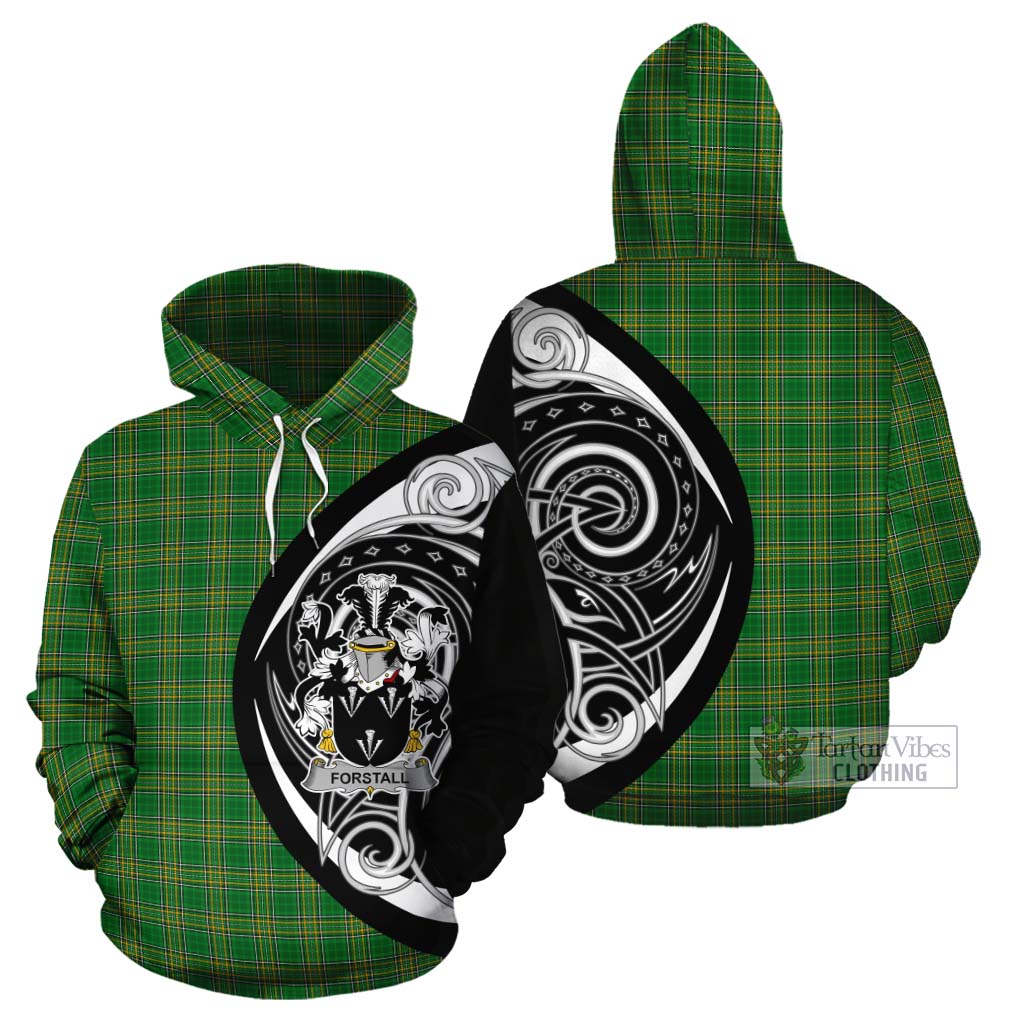 Tartan Vibes Clothing Forstall Irish Clan Cotton Hoodie Celtic Circle Style