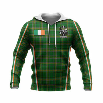 Forstall Irish Clan Coat of Arm Tartan Knitted Hoodie Flag Style