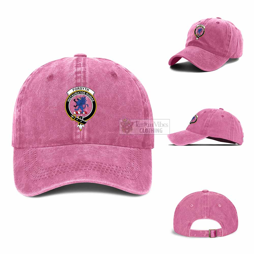 Tartan Vibes Clothing Forsyth Clan Crest Denim Classic Cap