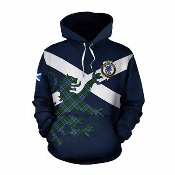 Forsyth Tartan Lion Rampant Cotton Hoodie Proudly Display Your Heritage with Alba Gu Brath and Clan Name Pullover Hoodie XS - Tartan Vibes Clothing
