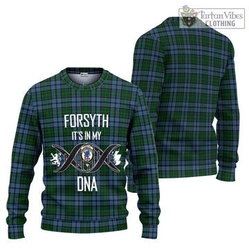 Forsyth Tartan Ugly Sweater with Family Crest DNA In Me Style Unisex - Tartan Vibes Clothing