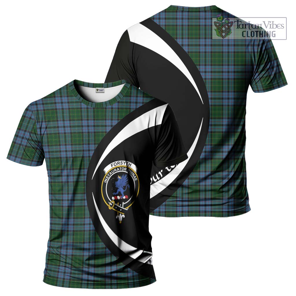 Forsyth Tartan T-Shirt with Family Crest Circle Style Kid's Shirt - Tartan Vibes Clothing