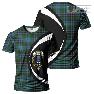 Forsyth Tartan T-Shirt with Family Crest Circle Style Kid's Shirt - Tartan Vibes Clothing