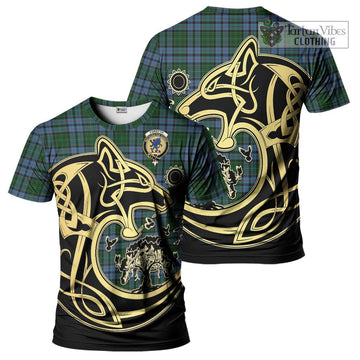 Forsyth Tartan T-Shirt with Family Crest Celtic Wolf Style Kid's Shirt - Tartan Vibes Clothing