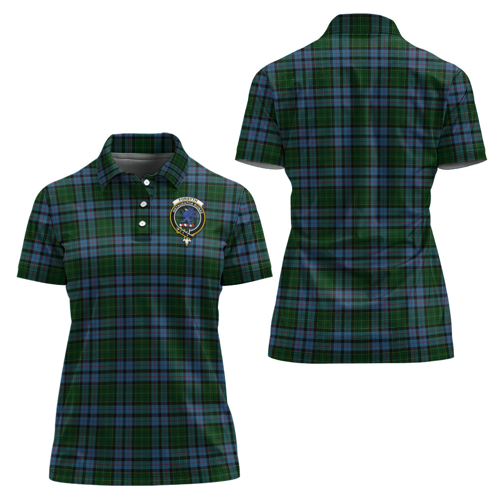 forsyth-tartan-polo-shirt-with-family-crest-for-women
