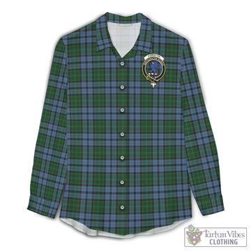 Forsyth Tartan Women's Casual Shirt with Family Crest Female - Tartan Vibes Clothing