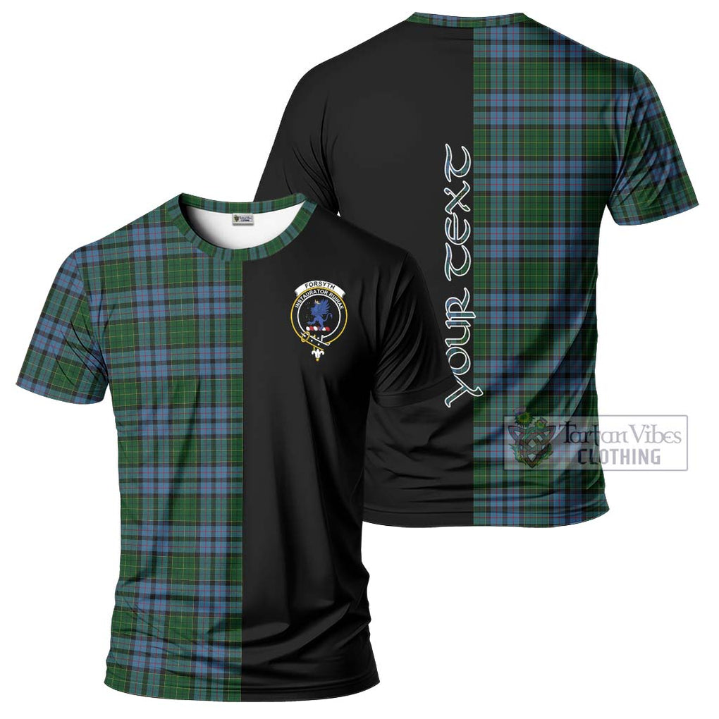 Forsyth Tartan T-Shirt with Family Crest and Half Of Me Style Kid's Shirt - Tartan Vibes Clothing