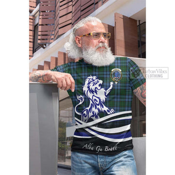 Tartan Vibes Clothing Forsyth Tartan Cotton T-shirt with Alba Gu Brath Regal Lion Emblem