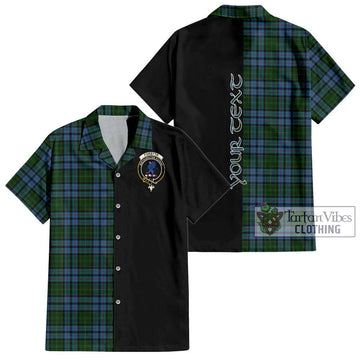Forsyth Tartan Hawaiian Shirt with Family Crest and Half Of Me Style Kid - Tartan Vibes Clothing