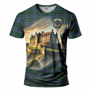 Forsyth Tartan Family Crest T-Shirt with Scottish Ancient Castle Style Kid's Shirt - Tartan Vibes Clothing