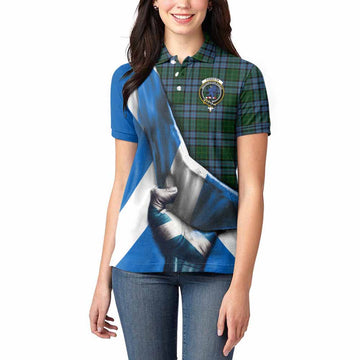 Forsyth Tartan Women's Polo Shirt with Family Crest Scotland Patriotic Style Women - Tartan Vibes Clothing