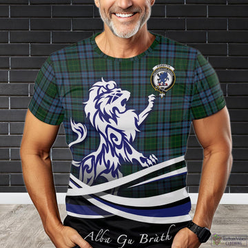 Forsyth Tartan T-Shirt with Alba Gu Brath Regal Lion Emblem
