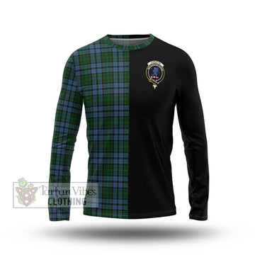 Forsyth Tartan Long Sleeve T-Shirt with Family Crest and Half Of Me Style Unisex - Tartan Vibes Clothing