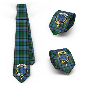 Forsyth Tartan Classic Necktie with Family Crest Necktie One Size - Tartan Vibes Clothing