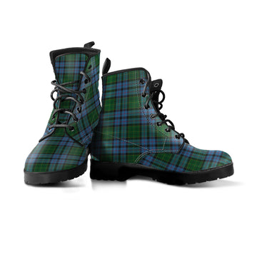 Forsyth Tartan Leather Boots Men' Boots - Tartan Vibes Clothing