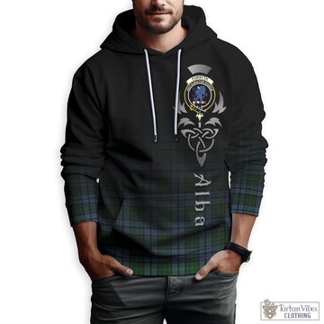 Forsyth Tartan Hoodie Featuring Alba Gu Brath Family Crest Celtic Inspired Zip Hoodie - Tartan Vibes Clothing