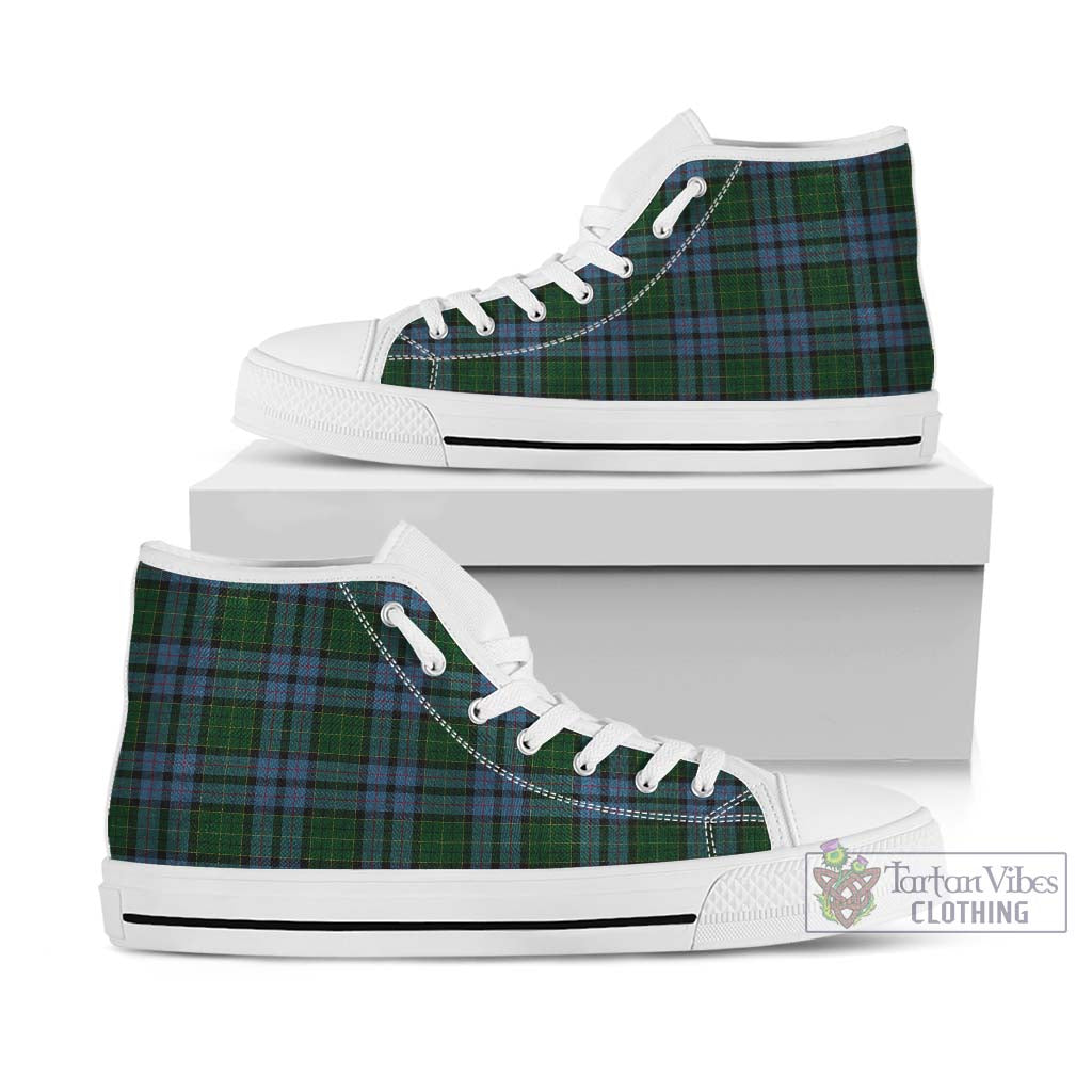 Forsyth Tartan High Top Shoes Kid High Top - White Sole - Tartan Vibes Clothing