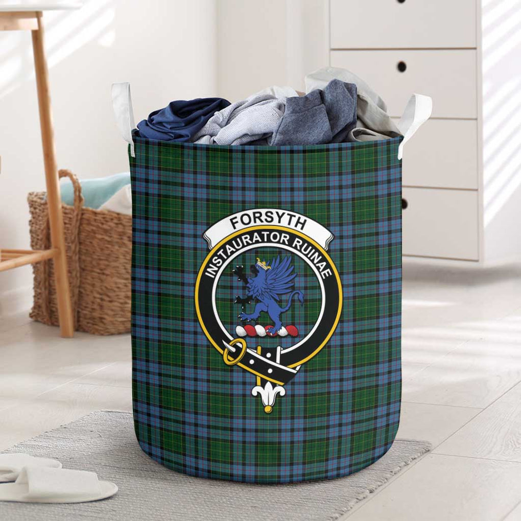 Forsyth Tartan Laundry Basket with Family Crest One Size - Tartan Vibes Clothing