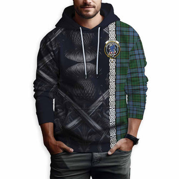 Forsyth Tartan Hoodie with Family Crest Cross Sword Thistle Celtic Vibes Pullover Hoodie - Tartan Vibes Clothing
